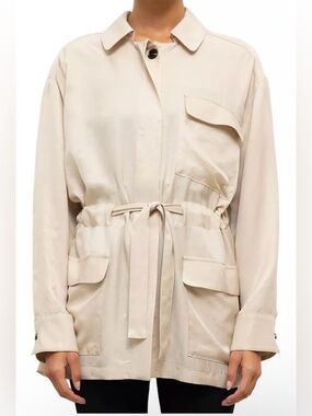 LESET Kim Drawstring Jacket in Sahara size XS _NWT